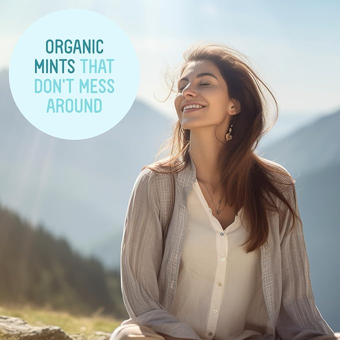 VerMints Organic Breath Mints - Real, Lasting Chai Flavored Pastilles - Breath Fresheners in Travel Mint Tins - Non-GMO, Nut Free, Gluten Free, Kosher & Vegan Candy - .63oz/18g (Pack of 12)