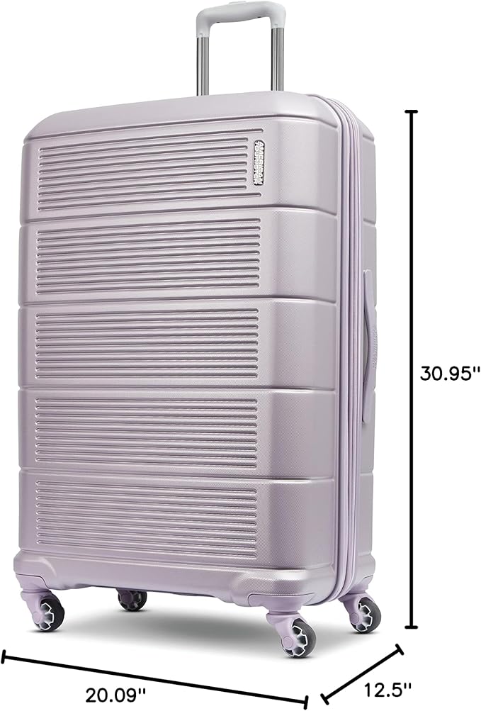 American Tourister Stratum 2.0 Expandable Hardside Luggage with Spinner Wheels, 28" SPINNER, Purple Haze