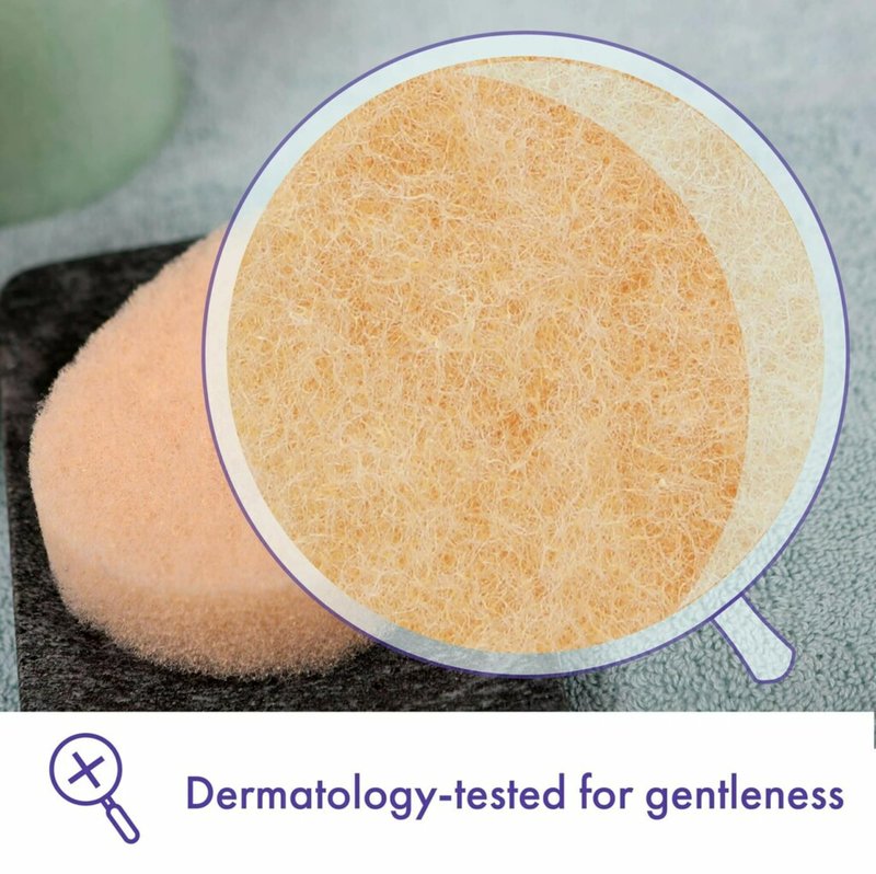 Buf-Puf Reusable All-Purpose Facial Sponge, Gentle (Pack of 6)
