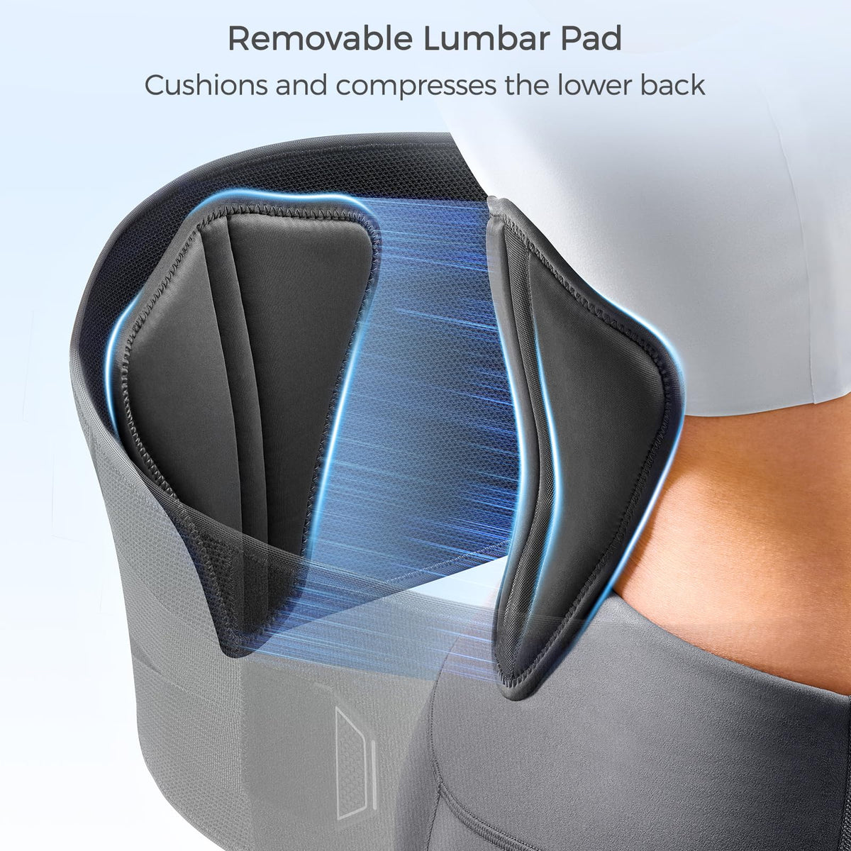 FREETOO Back Brace for Lower Back Pain Relief with Pulley System,Lumbar Support Belt for Men & Women with Lumbar Pad, Ergonomic Design and Soft Breathable 3D Knit Material,for Herniated Disc,Sciatica
