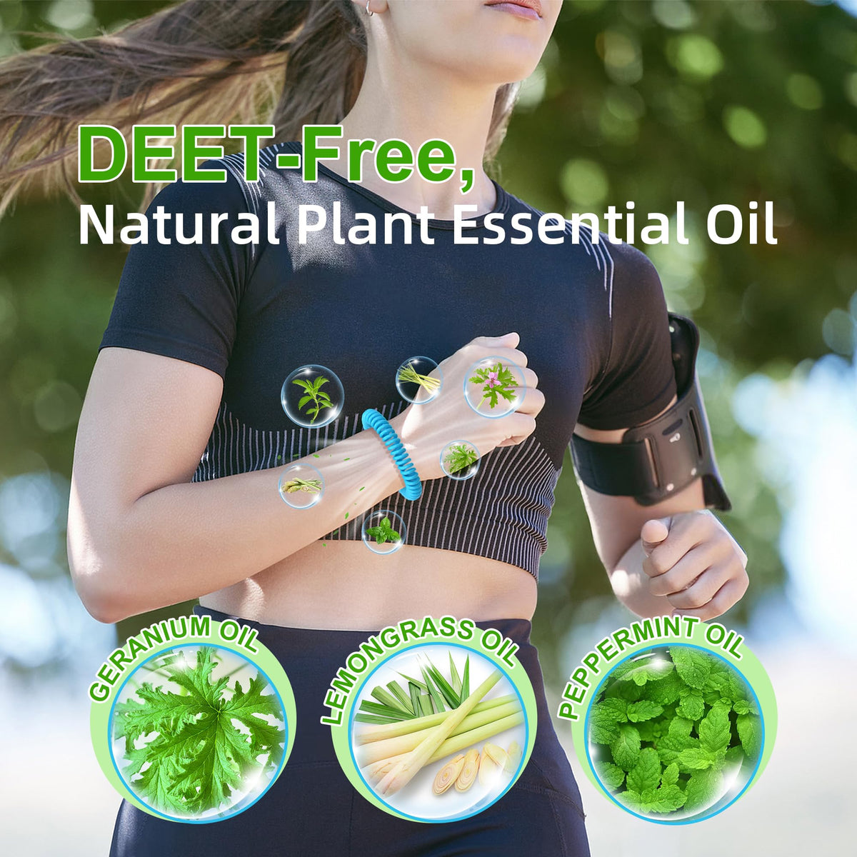 BuggyBands 30 Pack Mosquito Bracelets for Adults & Kids - Natural DEET-Free Bands, Individually Wrapped