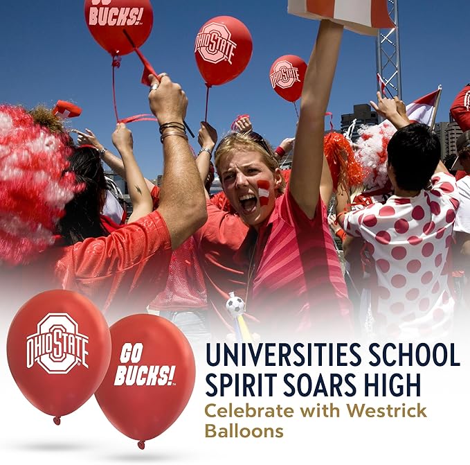 Texas Tech Red Raiders Balloons 10 Pack 11" Official Licensed Logos, Helium Quality Latex Balloons, Perfect for College Football Team Celebration, Decorated Front and Back by Westrick