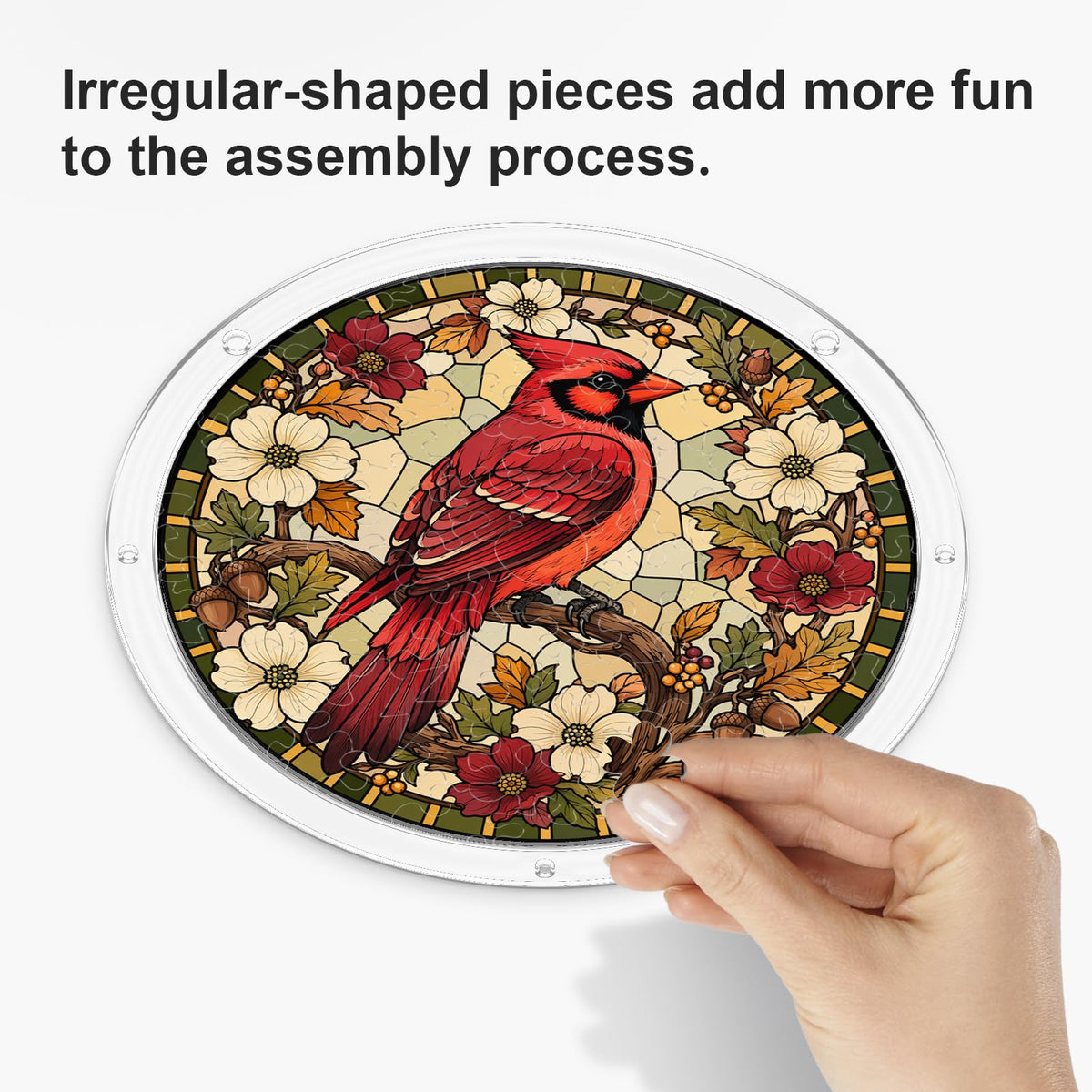 UNIQGIFTS Acrylic Puzzle Suncatcher, Sun Catchers Puzzle for Window Hanging