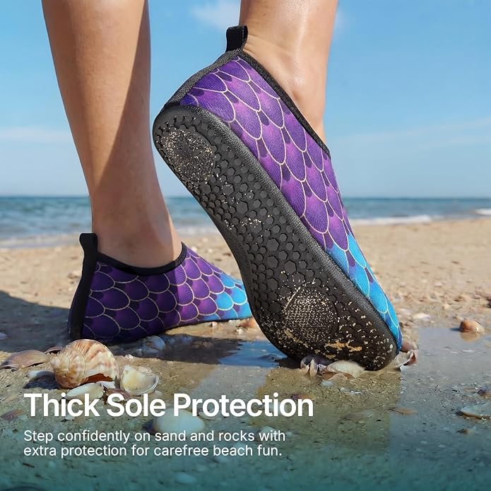 Water Shoes for Women Men Quick-Dry Aqua Socks Swim Beach Barefoot Yoga Exercise Wear Sport Accessories Pool Camping Must Haves Adult Youth Size