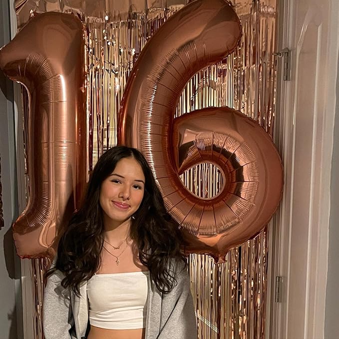 Coffee Brown Number 1 Balloon for First Birthday 40 Inch, 1st One Number Balloons Birthday Decorations for Girl Boy Toddler Baby