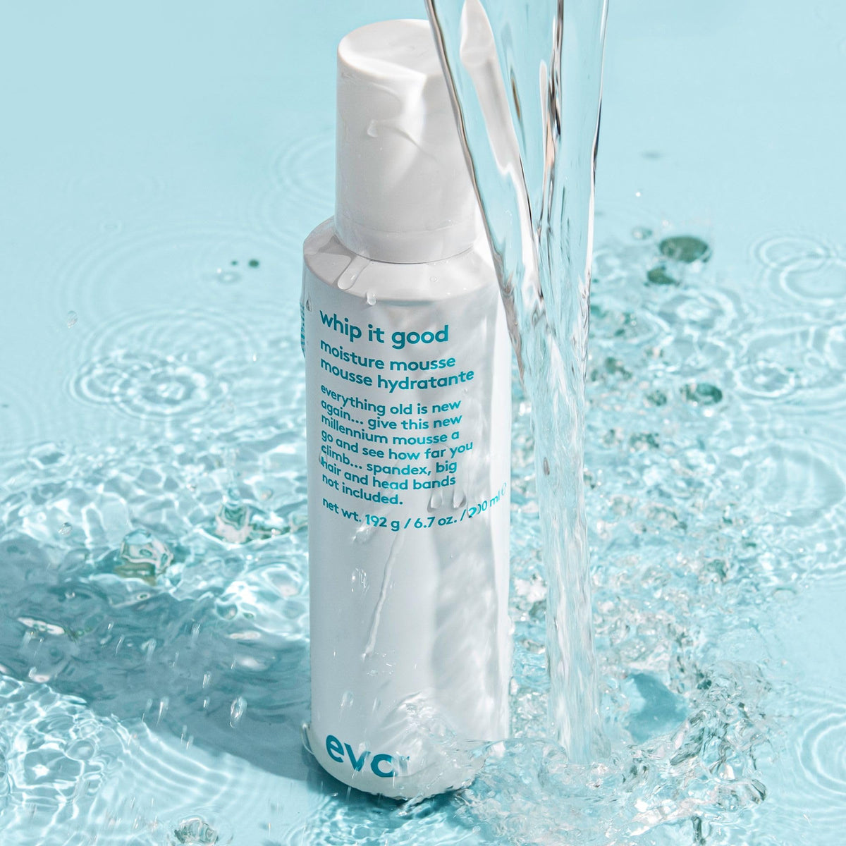 EVO Whip It Good Moisture Mousse - Hair Styling Mousse - Lightweight, Light Hold, Adds Moisture, Softens, Improves Manageability & Adds Shine - 200ml / 6.7fl.oz.