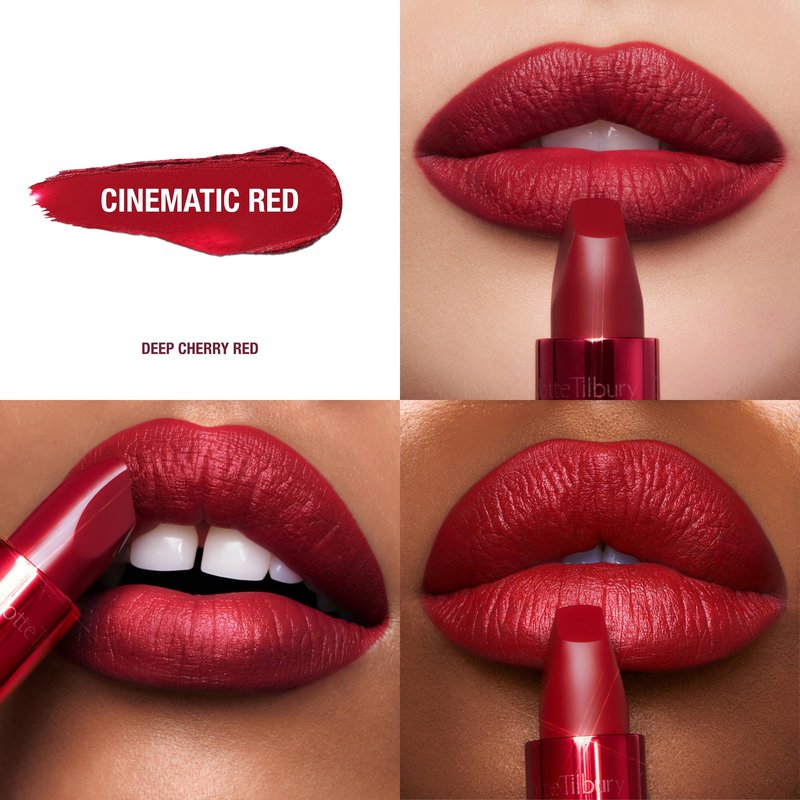 Charlotte Tilbury Matte Revolution Lipstick - Long Lasting, Matte Lipstick, Giftable Beauty Essential with Buildable Color & Lip-Loving Ingredients - Creamy, Easy to Blend Formula - Cinematic Red