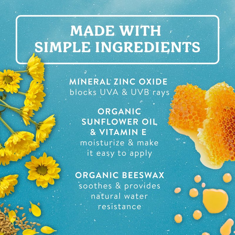 Badger Mineral Sunscreen Face Stick SPF 35, 97% Organic Unscented Zinc Oxide Travel Sunscreen, Coral Reef Safe Travel Size Stick, .65 oz