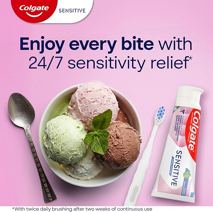 Colgate Sensitive Toothpaste, Complete Protection, Mint - 6 Ounce (Pack of 3)
