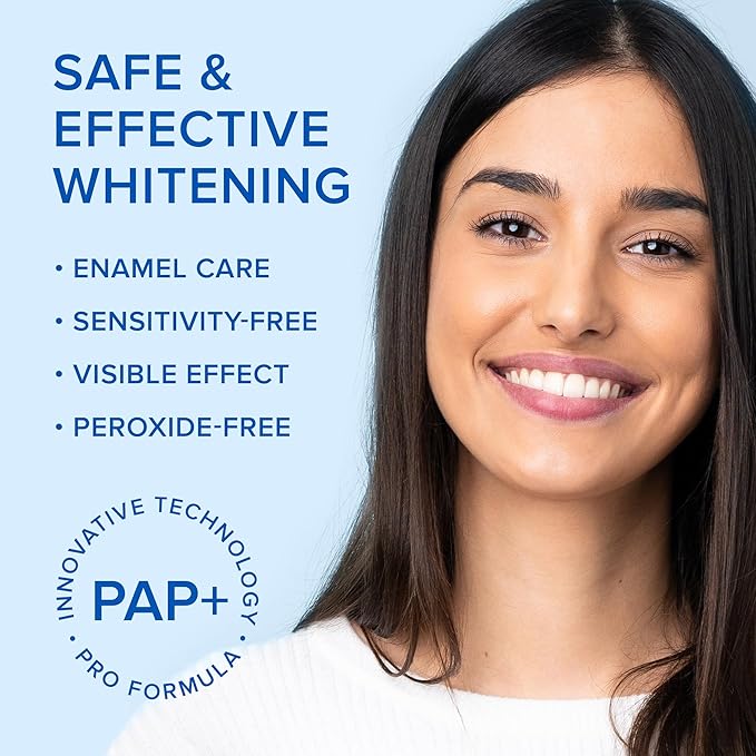 MAREE Teeth Whitening Strips with Mint Flavor - Comfortable for Sensitive Teeth - Calcium Formula for Gentle Dental Care & Fresh Breath - Pack of 28
