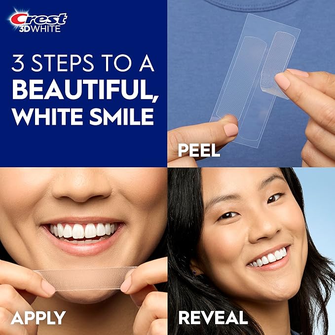 Crest 3D Whitestrips Sensitive At-Home Teeth Whitening Kit, 18 Treatments, Gently Removes 15 Years of Stains, Crest Whitestrips, Teeth Whitening Kit