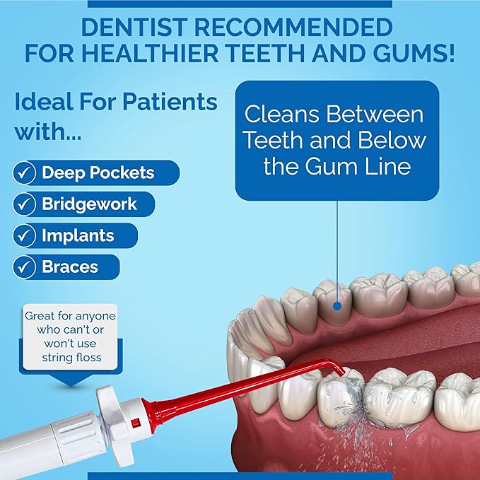 Oral Irrigator Shower Dental Care System | Advanced Shower Water Flosser for Healthy Gums and Teeth | Shower Flosser | Dental Water Flosser for Superior Dental Hygiene at Home | Made in U.S.A.