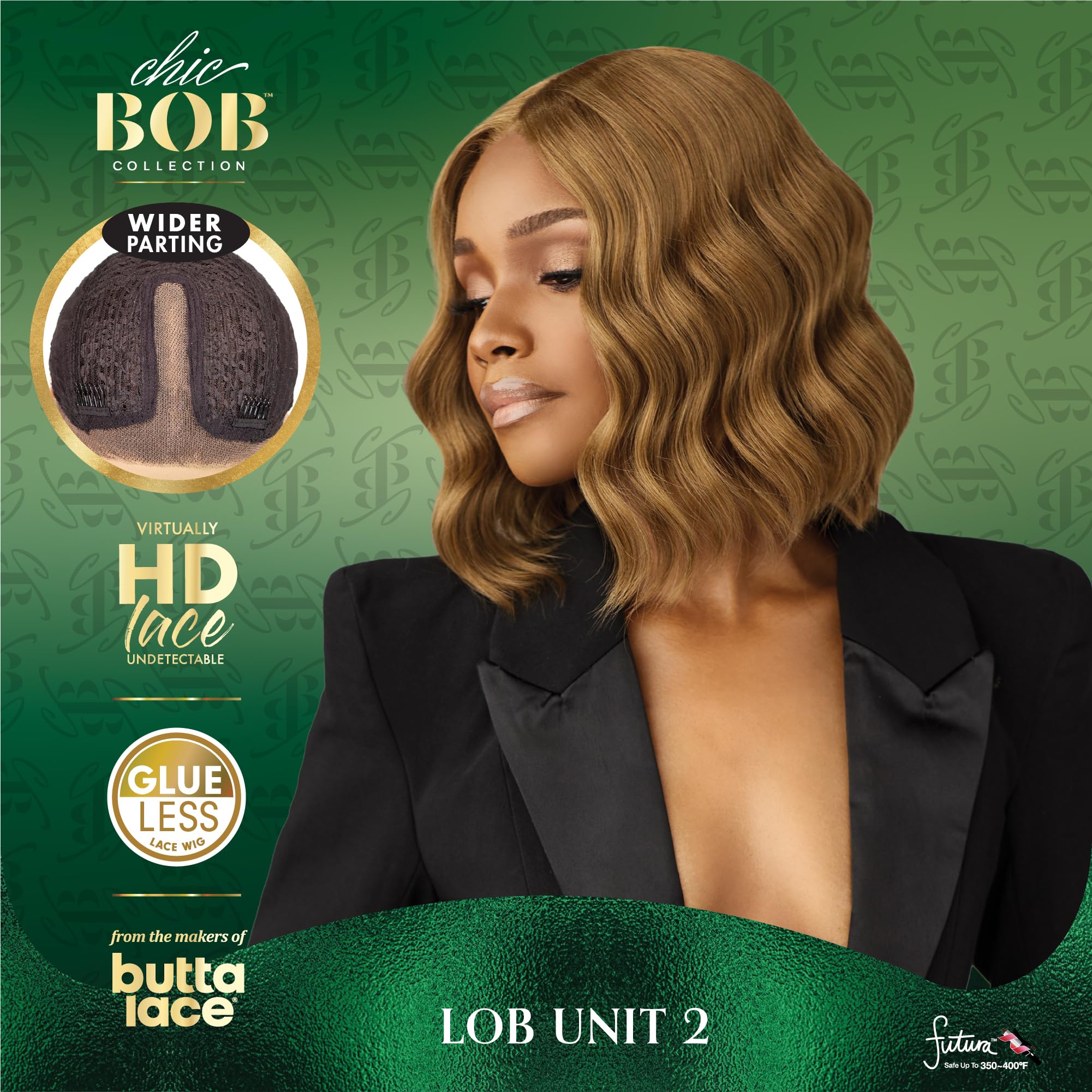 Sensationnel Chicbob Lace Frontwig - Lob Unit 2