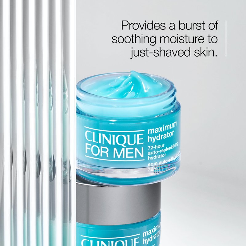 Clinique For Men Maximum Hydrator 72-Hour Auto-Replenishing Oil Free Hydrating Face Moisturizer With Hyaluronic Acid + Aloe Vera, 1.7 Ounce