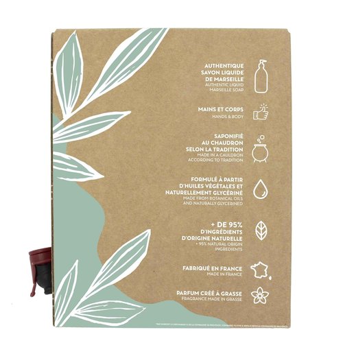 Compagnie de Provence Savon de Marseille Extra Pure Liquid Soap, Wild Rose, 101.4 Fl Oz Eco Refill
