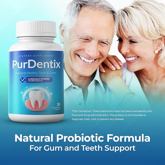 Oral Health Probiotic – 4-Strain Formula for Healthy Gums, Teeth & Fresh Breath – 30 Chewable Tablets