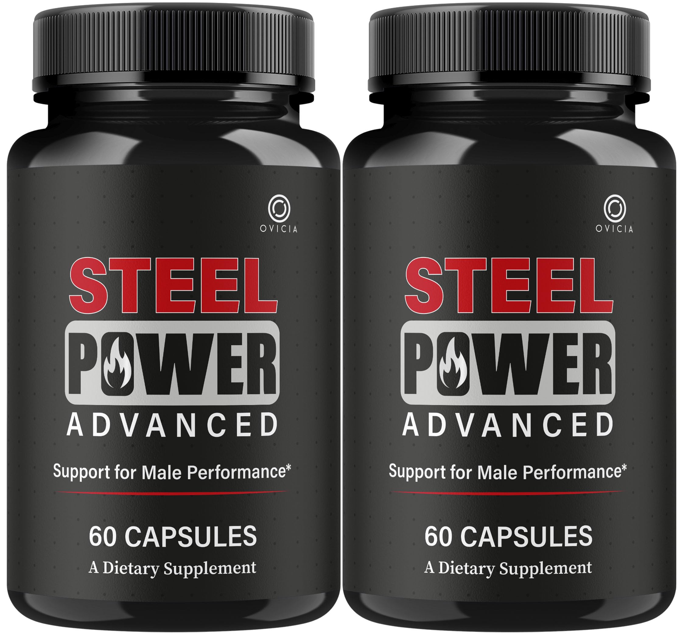 (2 Pack) Steel Power - Steel Power Pills All Natural Maximum Strength, Daily SteelPower Capsules Premium Advanced Support Formula for Overall Health & General Wellness, 120 Capsules for 2 Months