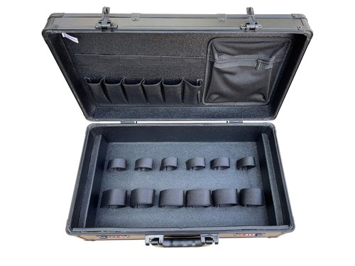 NNITEK Big space barber box double layer barber case black color……