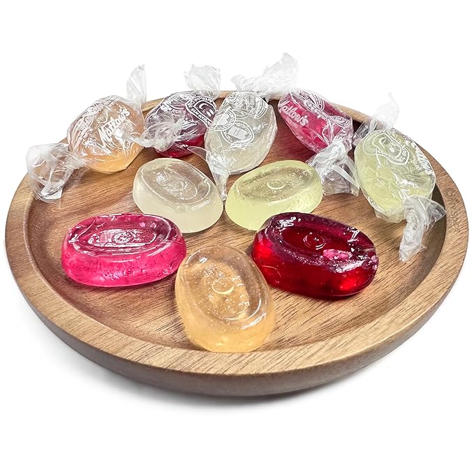 NY Spice Shop Assorted Crystal Fruit Hard Candy - 1 Pound Mix Fruit Flavored Delicious Old Fashioned Individually Wrapped Bulk Candy for Candy Lovers