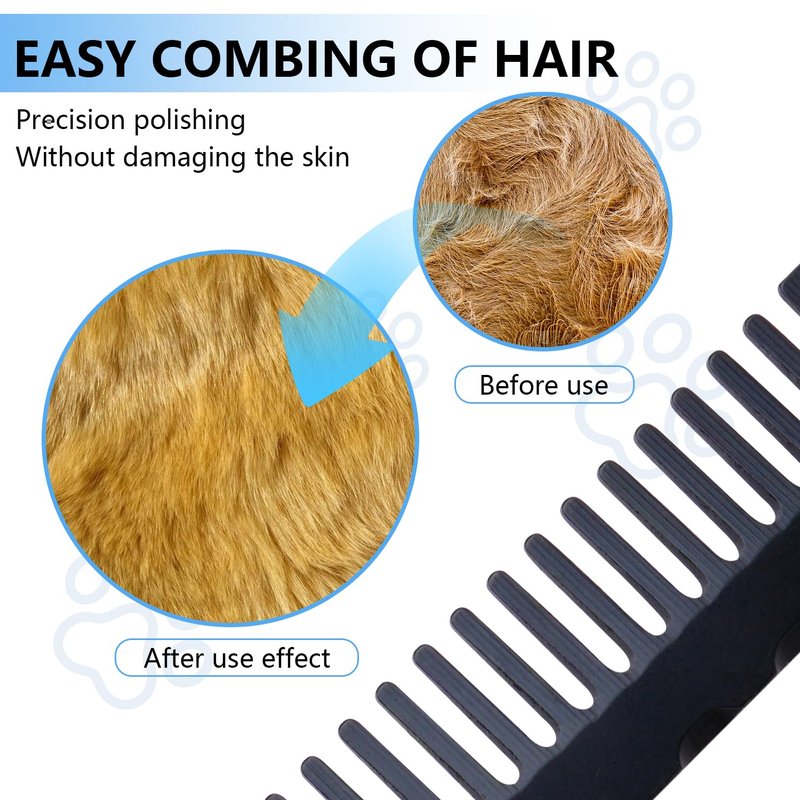 Aluminium Alloy Handle Comb Practice Tools Stainless Steel Comb Head Practice Hair Styling Tools for Sport Outdoor Use (Blue)