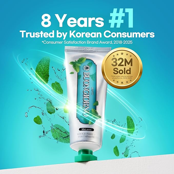 ORIGINAL TOOTHPASTE (3 Pack, Herbal Mint) – Bad Breath Eliminator for Halitosis & Morning Breath, Propolis, Natural Whitening(Baking Soda), Xylitol, SLS & Paraben Free(3.52fl oz/100g)