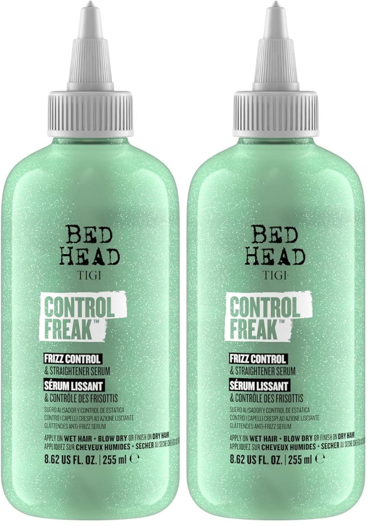 TIGI Hair Serum For Curly or Frizzy Hair Control Freak Hair Care and Straightener 8.62 fl oz (Pack of 2)