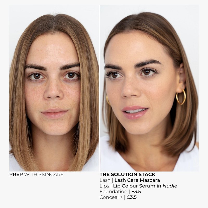 Fitglow Beauty Conceal+ | Vegan Full Coverage Concealer Skincare with Vitamin K + Green Tea | Corrects Dark Circles, Blemishes & Redness | Non-Creasing, Natural Finish | C3.5-6g
