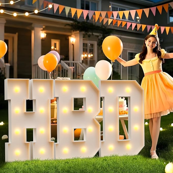 imprsv Marquee Letter K, 3FT White Foam Board Art Craft Kit for Baby Shower, Wedding Decorations, Party Backdrop Decor