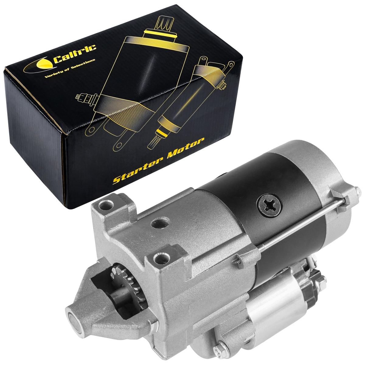 Caltric Starter Compatible with Briggs and Stratton 593486 797722 CW 12V 15 Teeth New