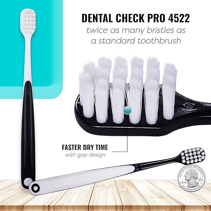 Extra Soft Toothbrush for Sensitive Gums - Ultra Soft Bristles, Perfect for Adults (4 Pack - Extra Wide)