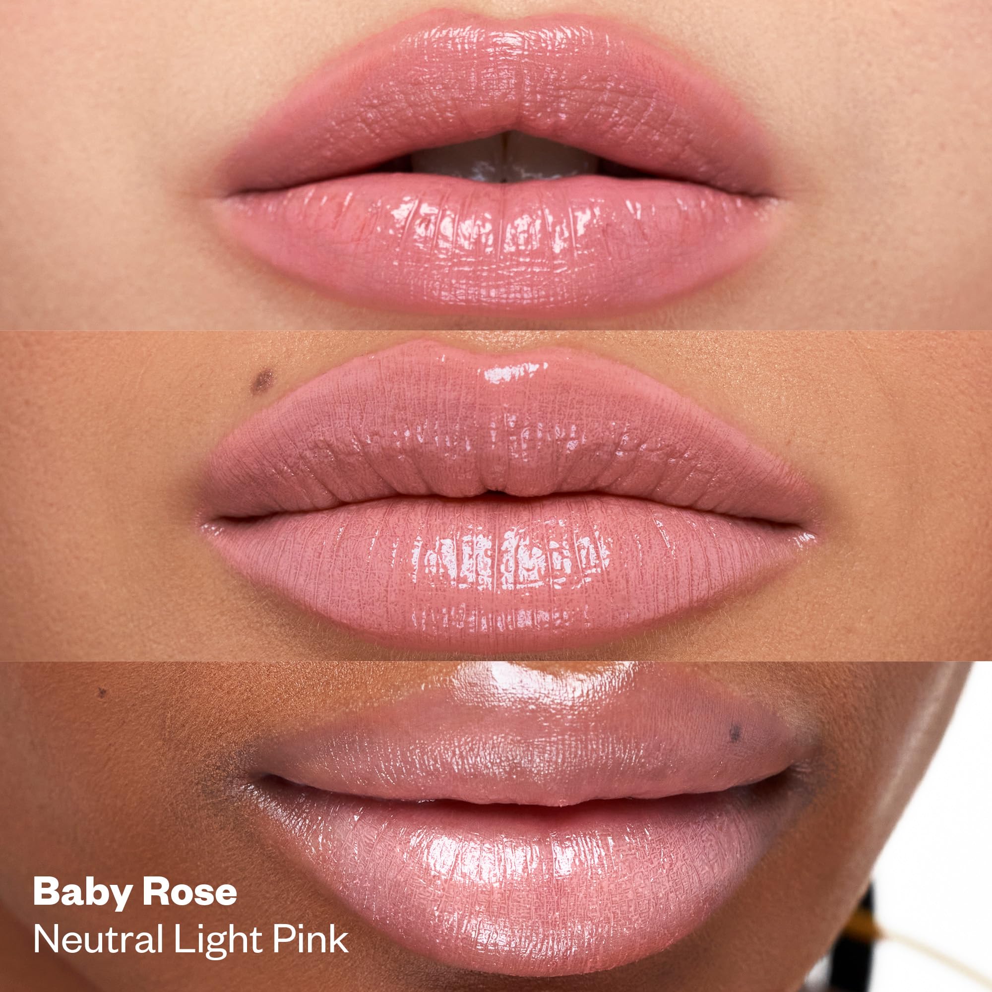 Kosas Wet Stick Moisturizing Shiny Sheer Lipstick with Ceramides, Hyaluronic acid, Peptides and Mango Butter - Soothes, Softens, and Moisturizes Lips – Baby Rose