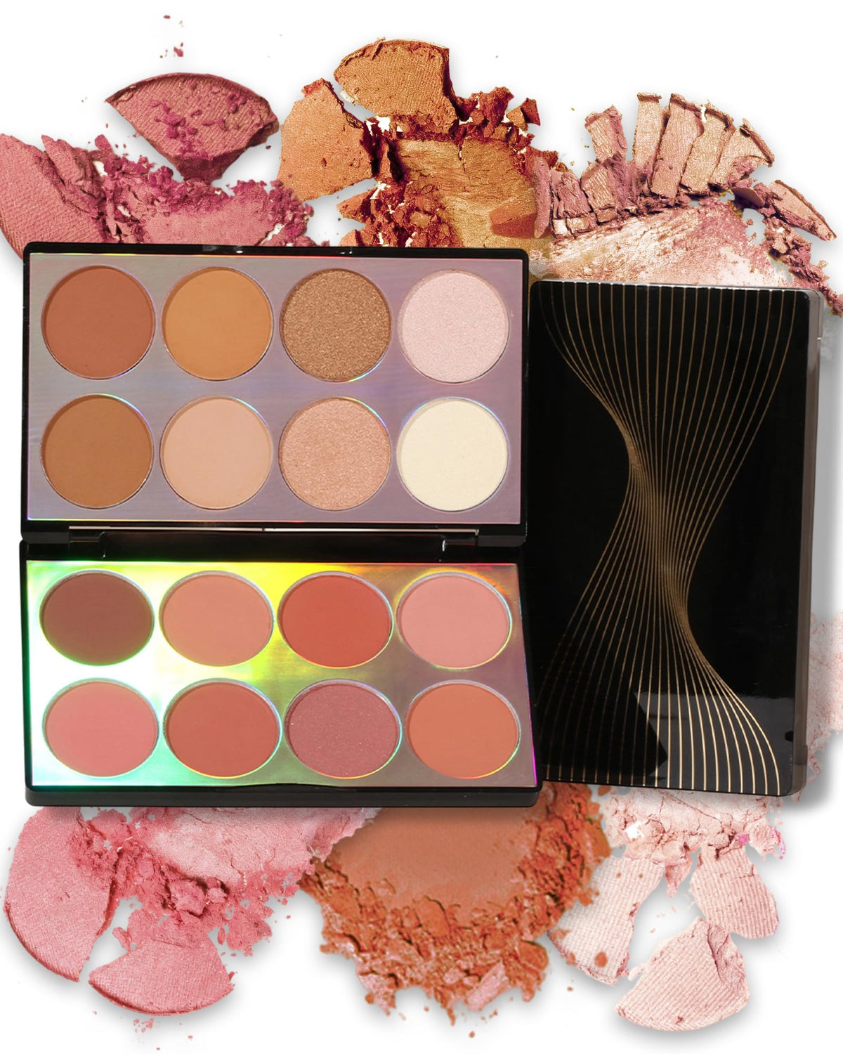 Berinist 16 Colors Contour Palette，Blush Highlighter Bronzer Powder All in one Makeup Palettes，Blendable Matte Shimmer Illuminator Palette for Sculpting the Face and Create a Glowing Look Makeup