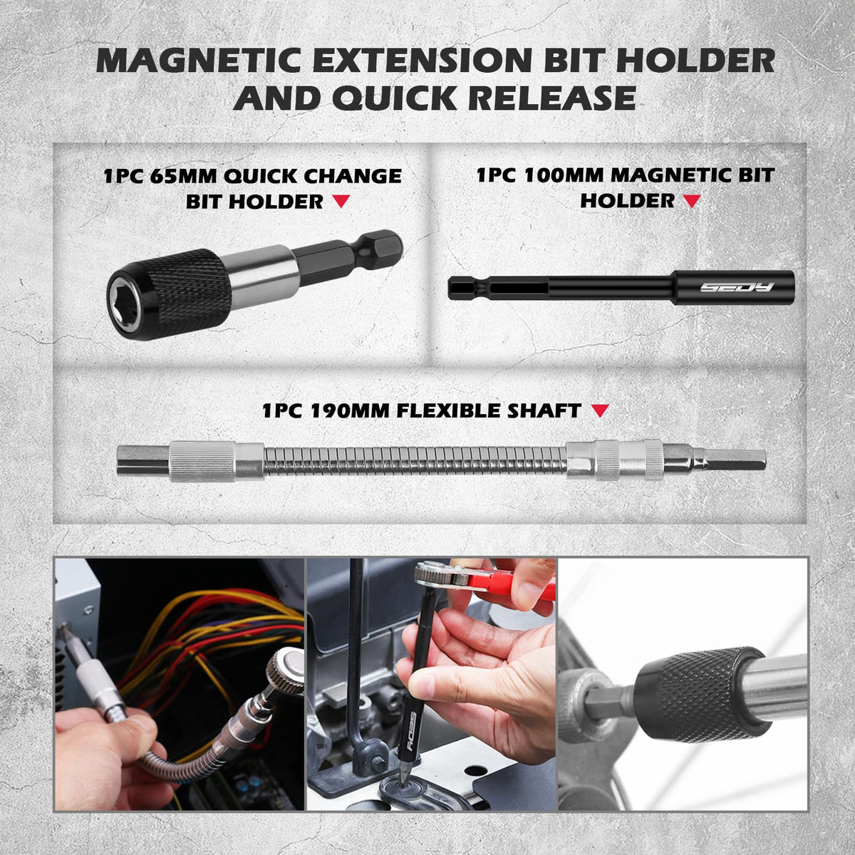 260-Piece Ultimate Precision Screwdriver Bit Set, Premium Security Bit Set Includes Magnetic Security Bits, Nut Driver, Ratchet Wrench and Bits Holder