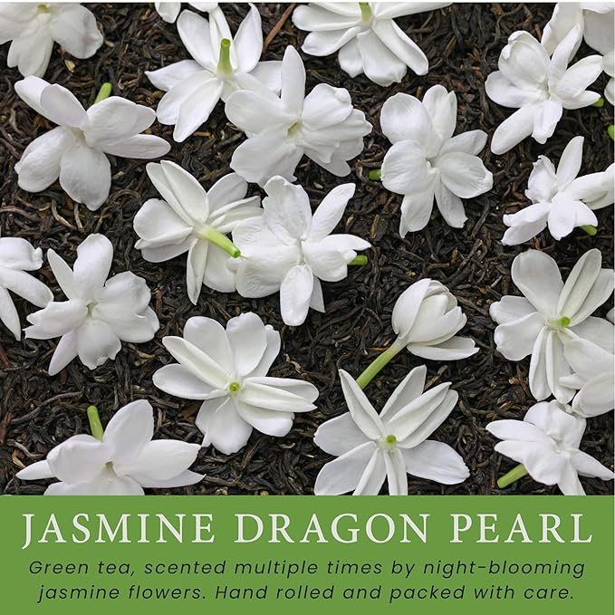 MagJo Jasmine Dragon Pearls, Rolled Green Tea 4 oz