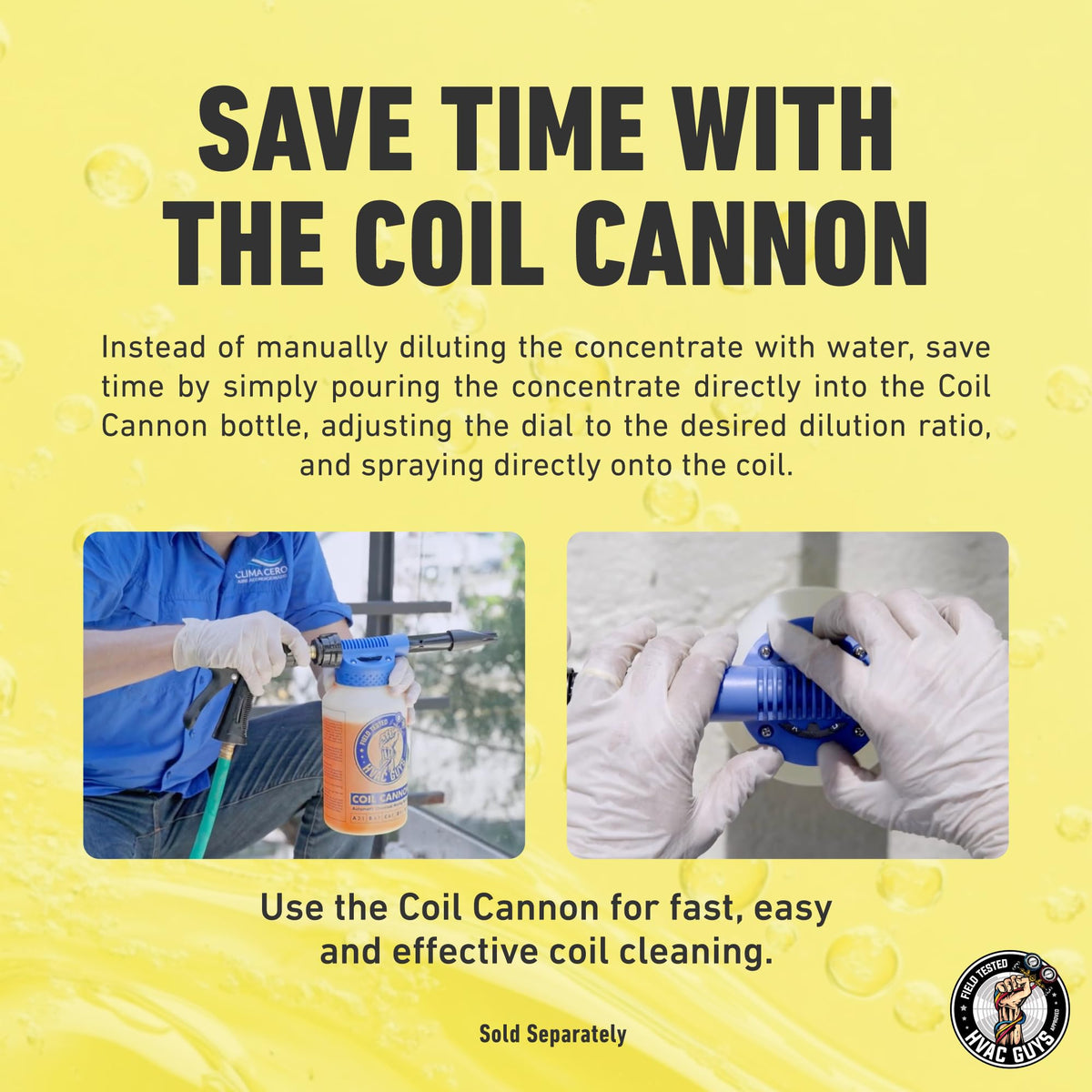 Leak Saver AC Coil Cleaner for All Condensers & Evaporators | No Rinse Evaporator Coil Cleaner | 4:1 to 10:1 Dilution Ratio - 1 Gallon