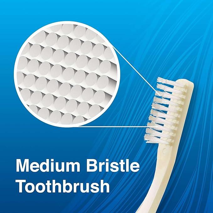 Medium Soft Toothbrushes for Adults and Kids - Case of 1440 Yellow Tooth Brushes - Individually Wrapped