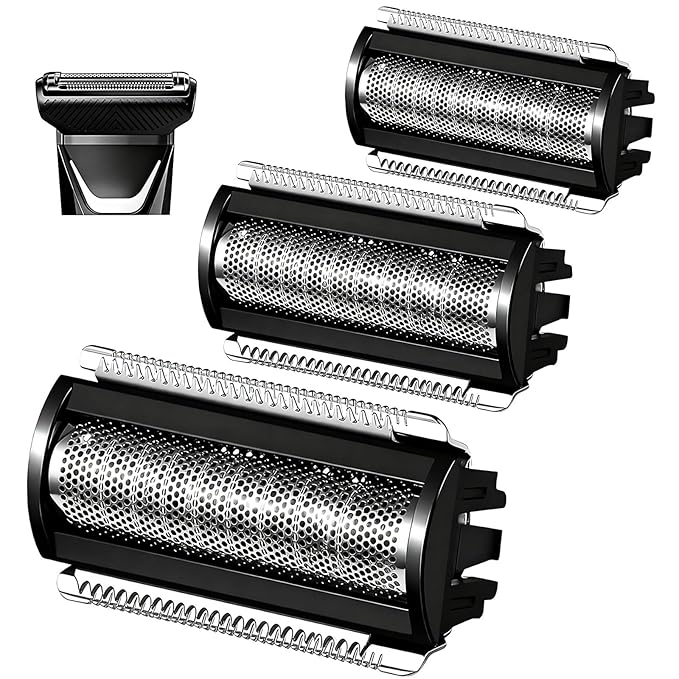 Shaver Replacement Blade compatible with MANSCAPED The Lawn Mower 5.0 Ultra SkinSafe Replacement Foil Shaver Head Refill (Black-Lawn Mower 5.0 Foil Blade/2PCS)