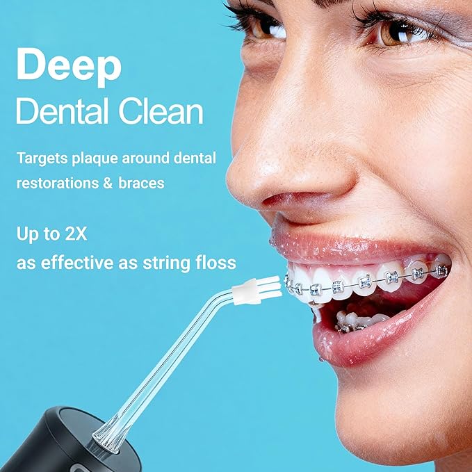 Plaque Seeker Replacement Tips for Onlyone Water Flosser, Oral Irrigator Jet Tip Only Compatible Onlyone FC5090 Water Flosser(5 Plaque Removal Tips)