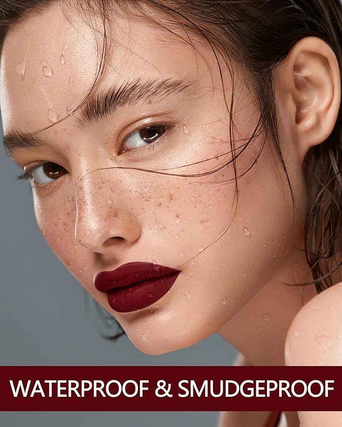 MAKI YIKA Dark Brown Lipstick for Women Color Stay Long Lasting Lipsticks, No Smudge Matte Liquid Lipstick Transferproof Cruelty-Free Lip Color |Chocolate Delight