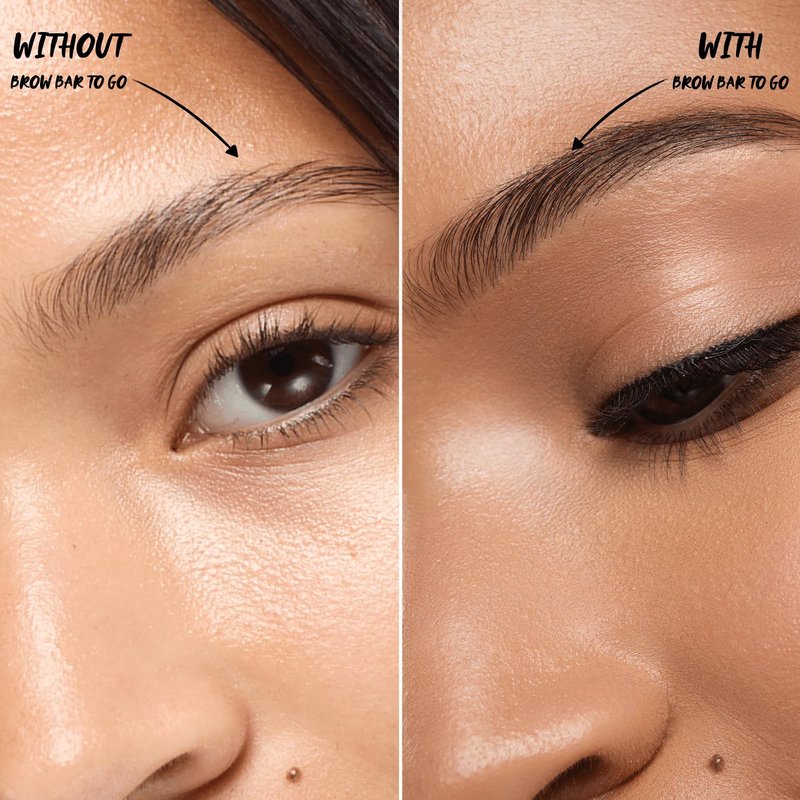 Brow Bar To Go by Gerard Cosmetics (Medium to Ebony), Eyebrow Trio Kit with Brow Powder, Brow Wax, and Angled Brush, Eyebrow Powder Dark Brown, Cruelty Free & Made in the USA