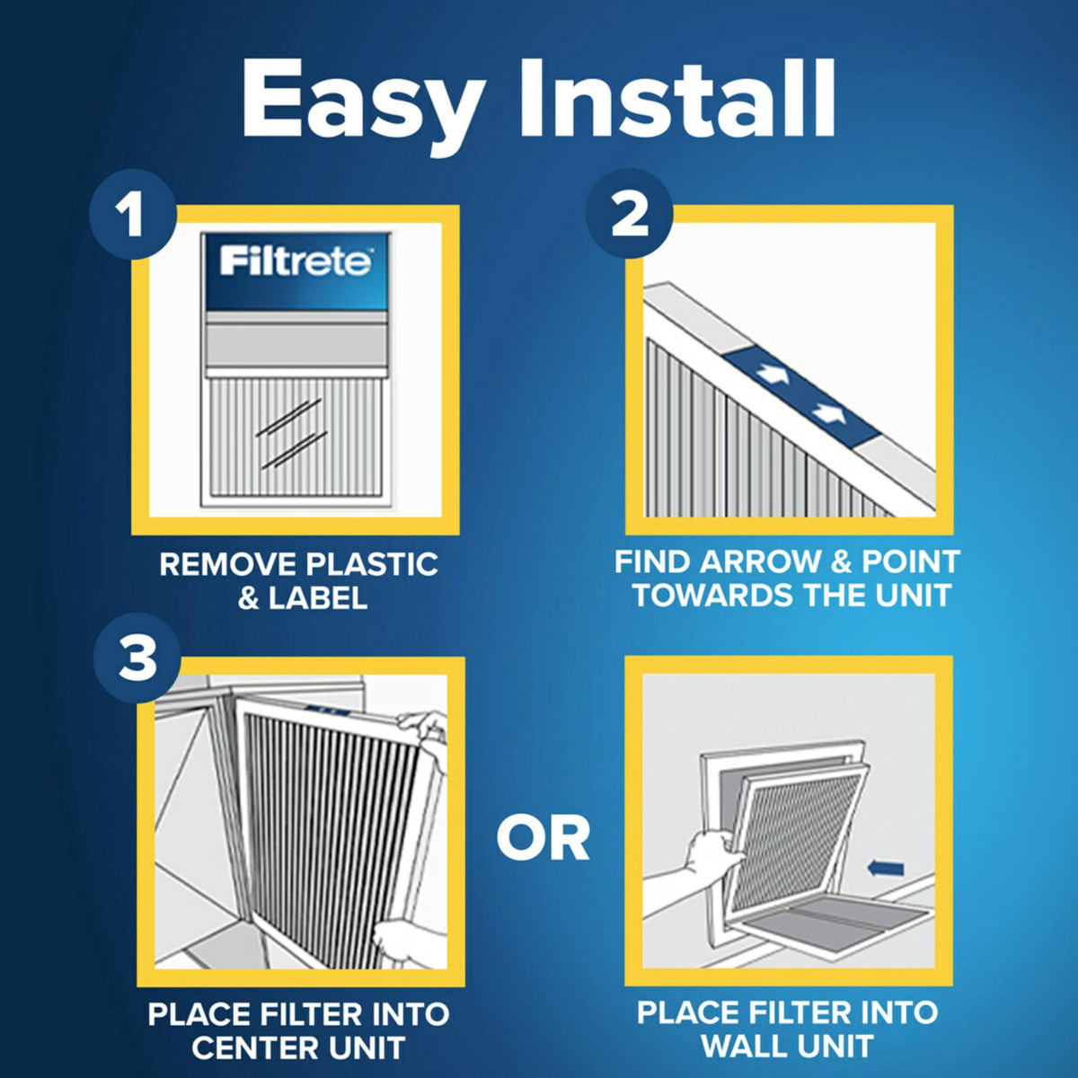 Filtrete 24x30x1 AC Furnace Air Filter, MPR 700, MERV 8, Tough on Pollen, Easy on Airflow, 3-Month Pleated 1-Inch Electrostatic Air Cleaning Filter, 2-Pack