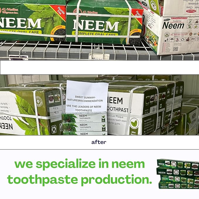 Pure Black Soap 1lb Bundle Deal with Neem toothpaste 6-pack