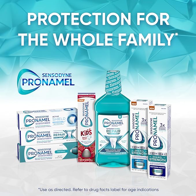 Sensodyne Pronamel Intensive Enamel Repair Toothpaste for Sensitive Teeth and Cavity Protection, Whitening Toothpaste to Strengthen Enamel, Arctic Breeze - 3.4 Ounces x 4