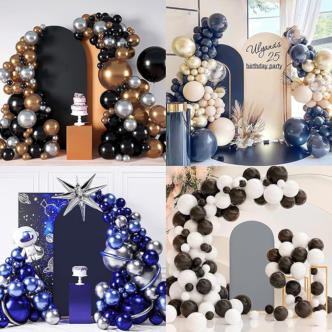 Arch Covers,Arch Backdrop Stand Fitted Cover for Wedding Birthday Party Ceremony Banquet Decoration(7.2FT&6FT,Smoky Grey,Cover Only)