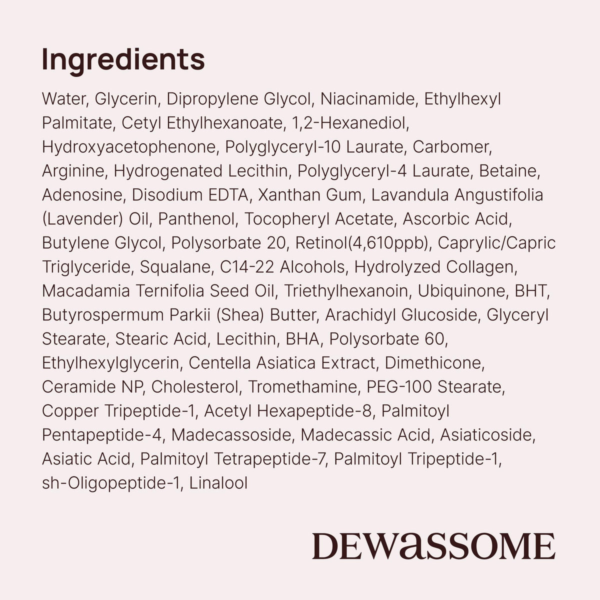 DEWASSOME Partial Mask Retinol & EGF Repair Cream Mask 80pcs 6.08 fl.oz (180ml)