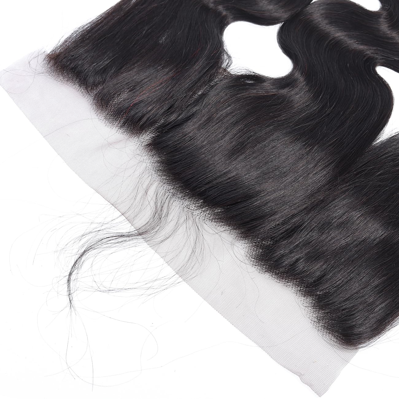 RESACA 20 Inch Body Wave HD Lace Frontal Human Hair 13x4 Transparent Swiss Lace Front 150 Density Ear To Ear for Women 100% Unprocessed Brazilian Virgin Human Hair (Nature Black Color)
