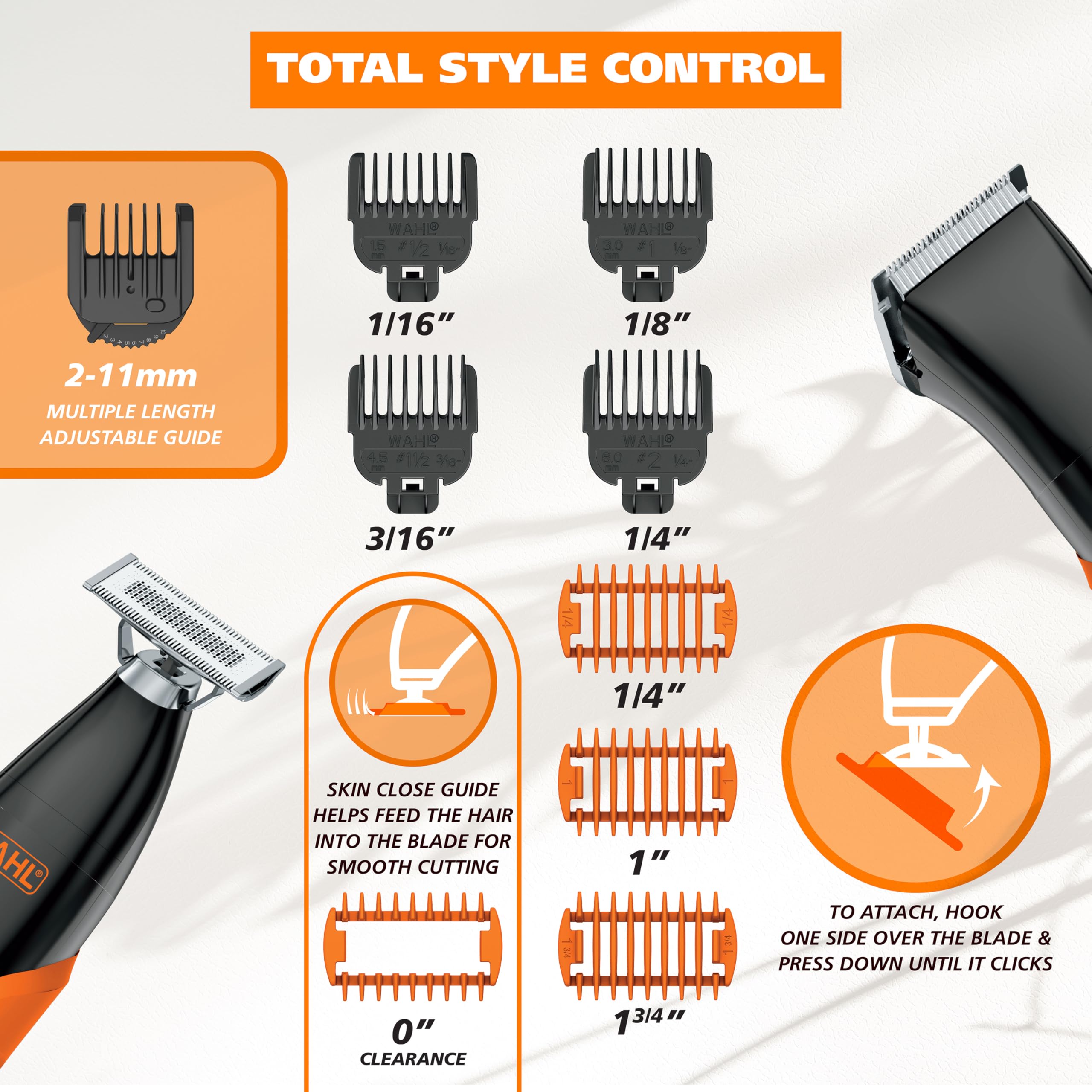 Wahl Trim Ninja All in One Hybrid Electric Razor and Beard Trimmer for Men – All Body Electric Shaver, Hair Trimmer, Precision Detail Trimmer, Ear & Nose Hair Trimmer for Men – Model 3030115