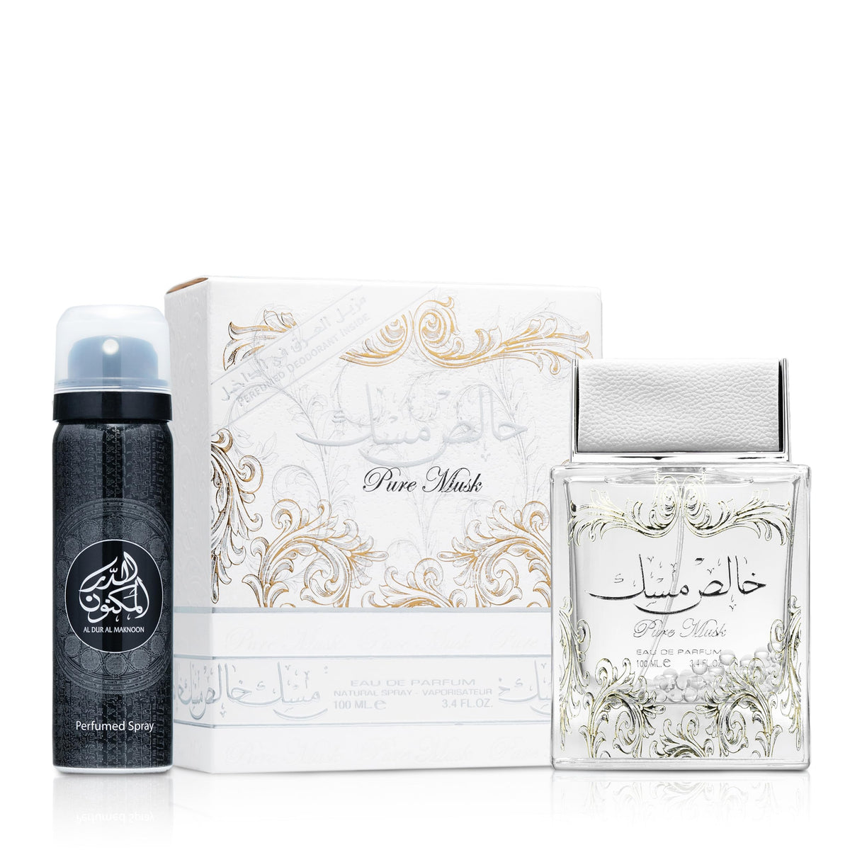 Lattafa Pure Musk Eau De Parfum Spray, 3.4 Ounce (Unisex)