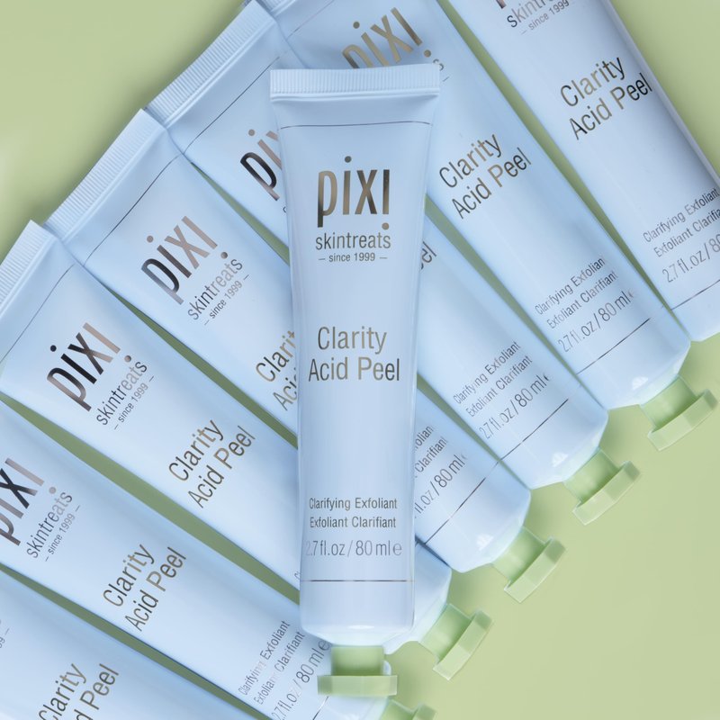 Pixi Clarity Acid Peel | Gentle Exfoliator with AHA, BHA & Probiotics | Purifies, Hydrates & Minimizes the Appearance of Pores | 2.7 fl oz/80 ml