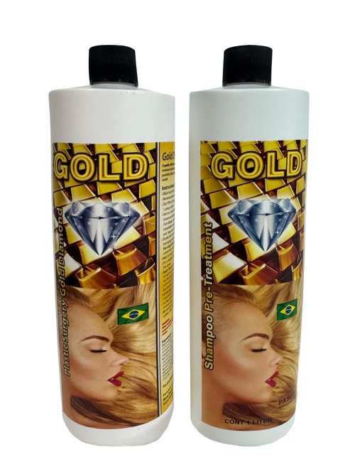 Cirugia Capilar Gold Diamond Brillo de Oro Nueva Formula (Shampoo Incluido) + Capilar Surgery